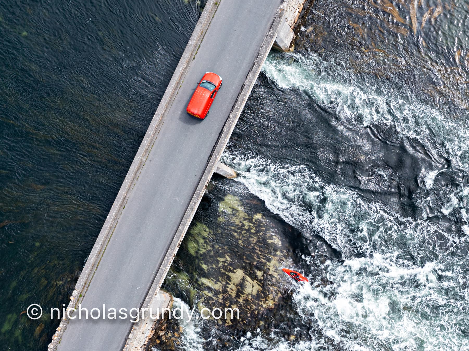 drone photographer galway kayaking photo