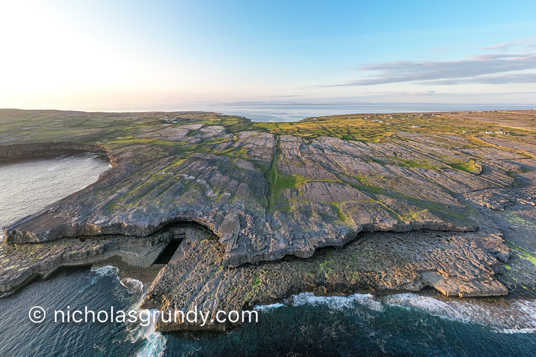 Drone photographer galway wormhole aerial