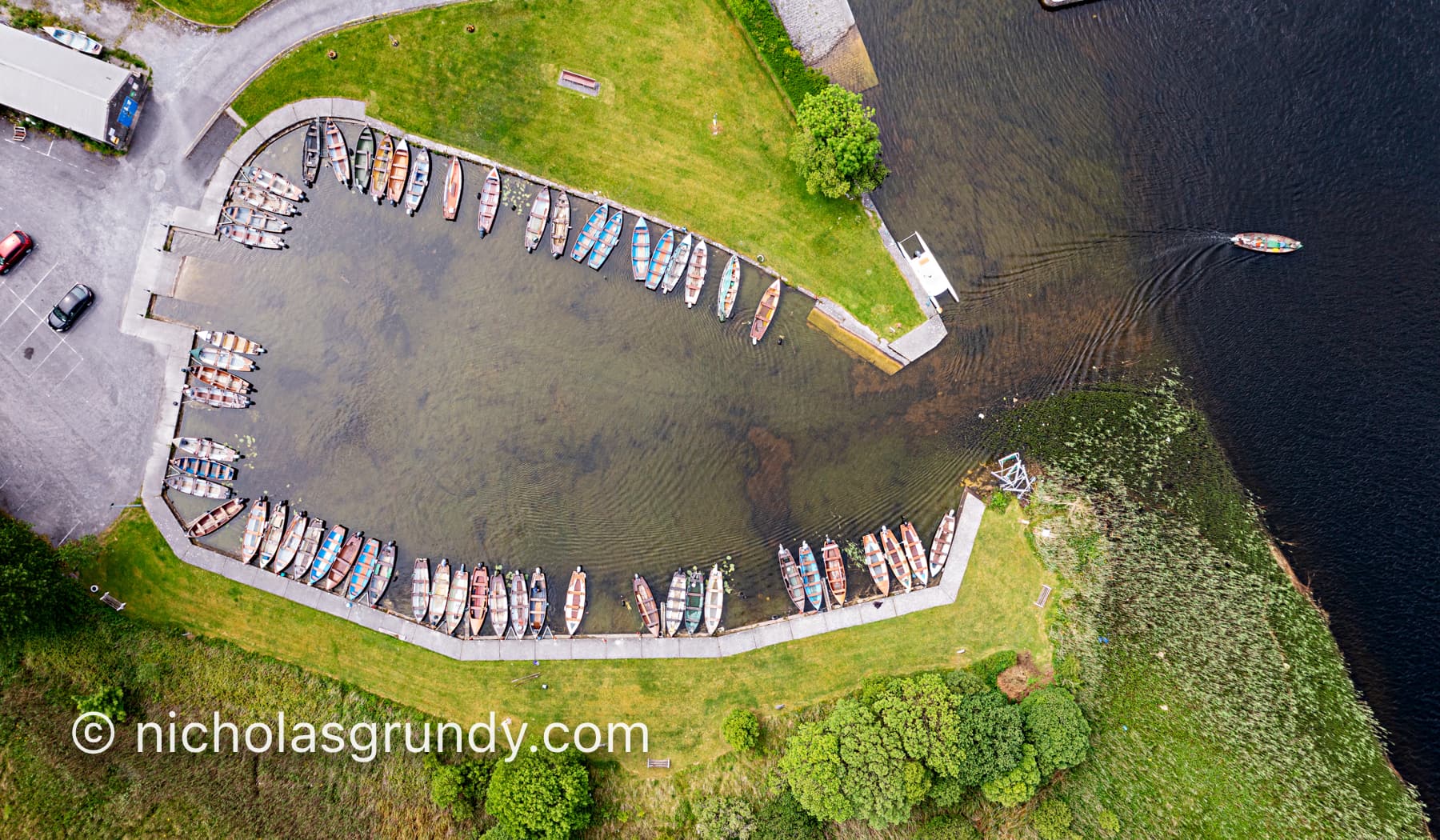 Galway Drone Photographer Woodquay Boats