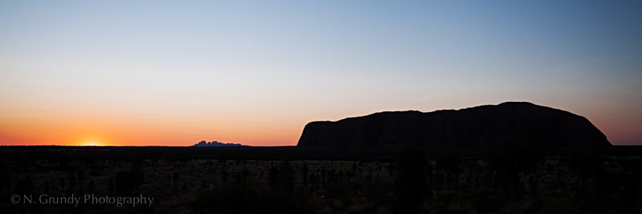 Uluru Kata Tjuta Silhouette