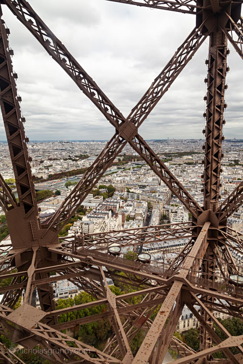 View from Summit Elevator Eiffel Tower