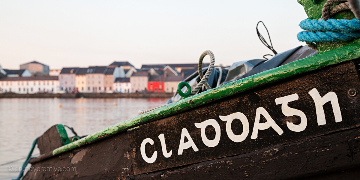 Spanish Arch Claddagh Boat Photo Galway