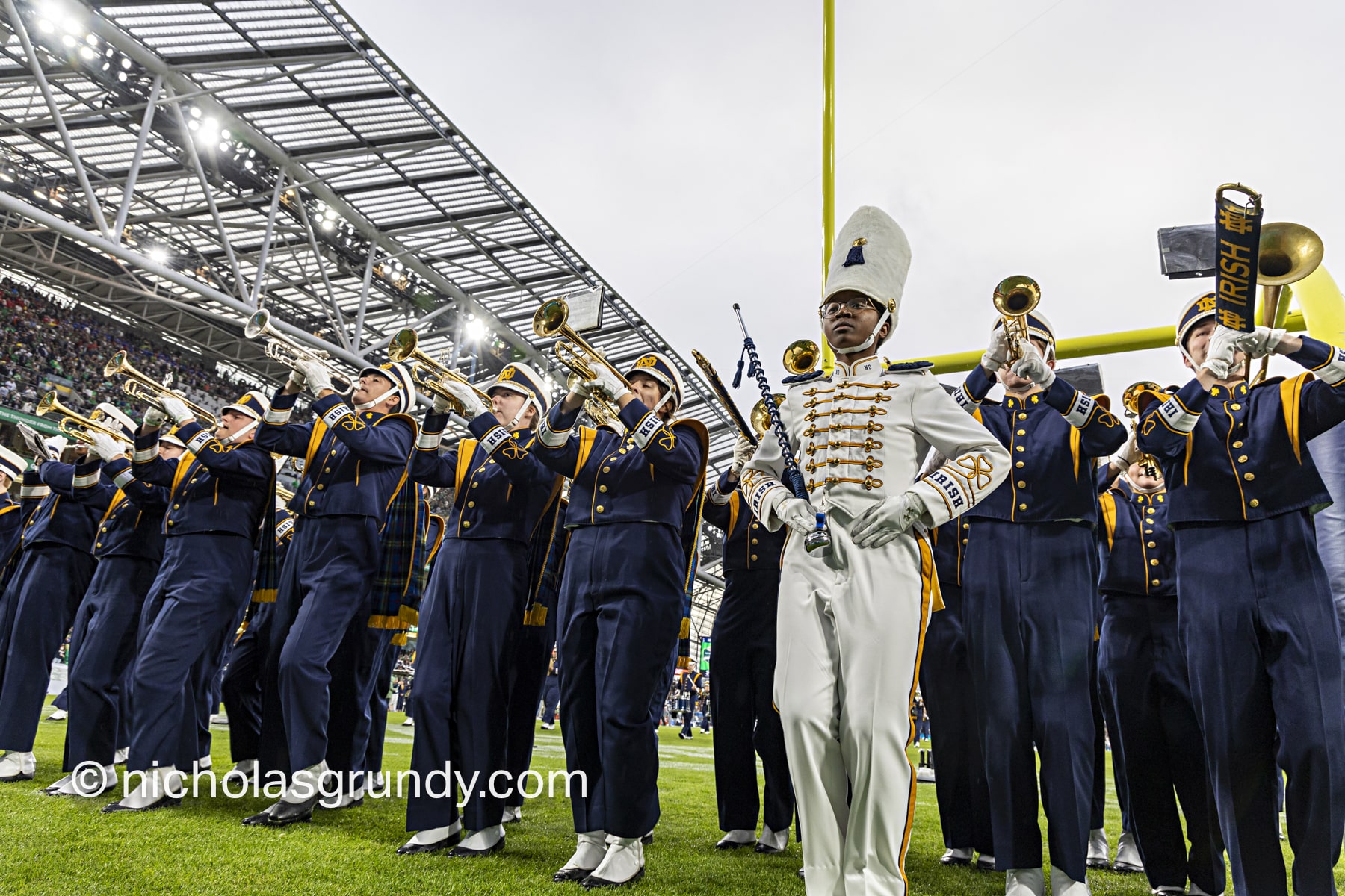 College Football Ireland Notre Dame Marching Band