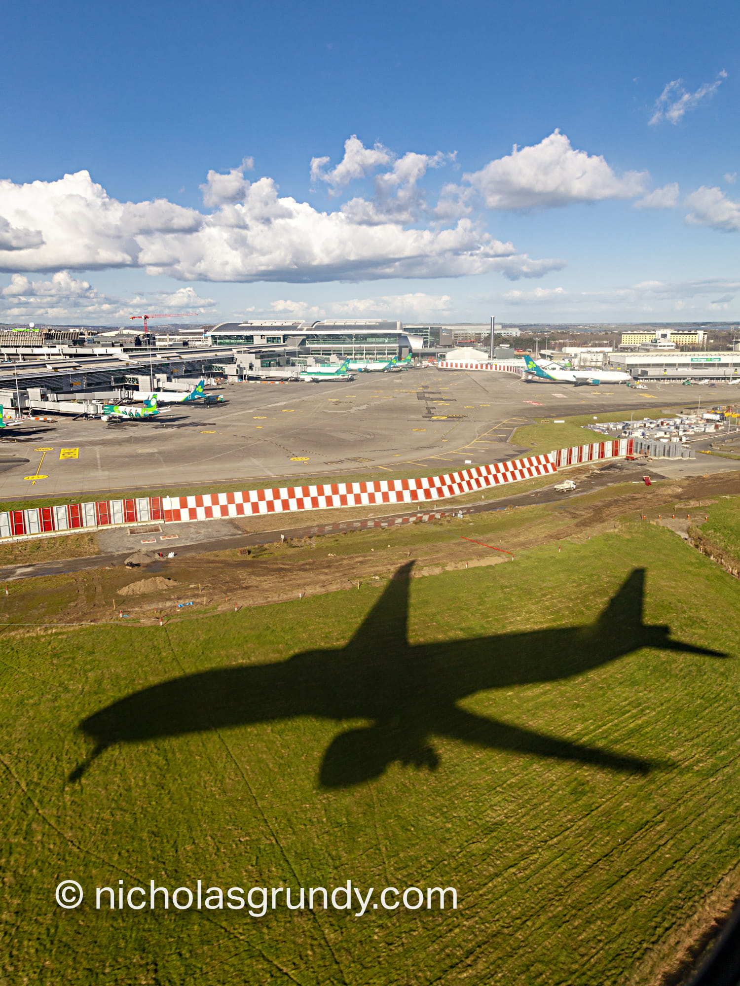 Commercial Photographer Galway Plane Landing Shadow