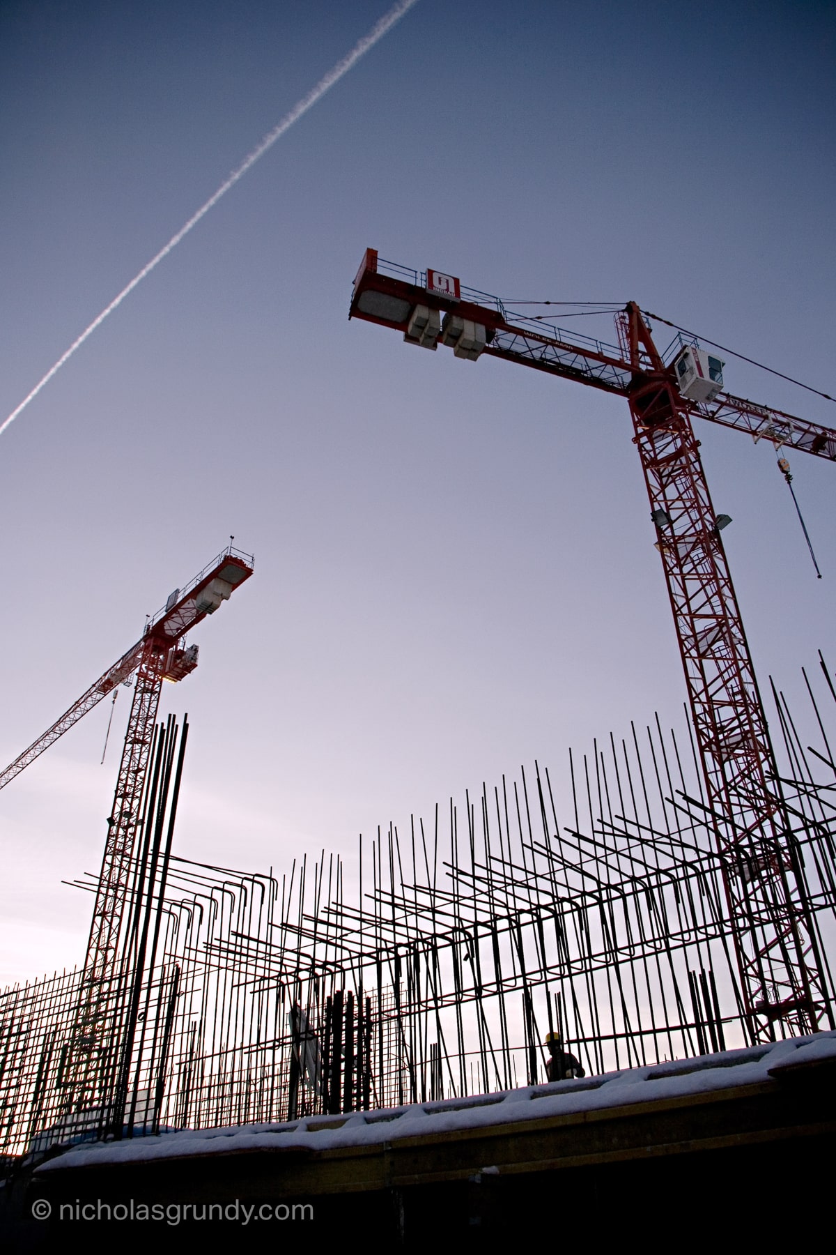 Construction Photographer Dublin Tower Cranes