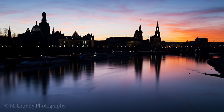Dresden Sonnenuntergang Foto