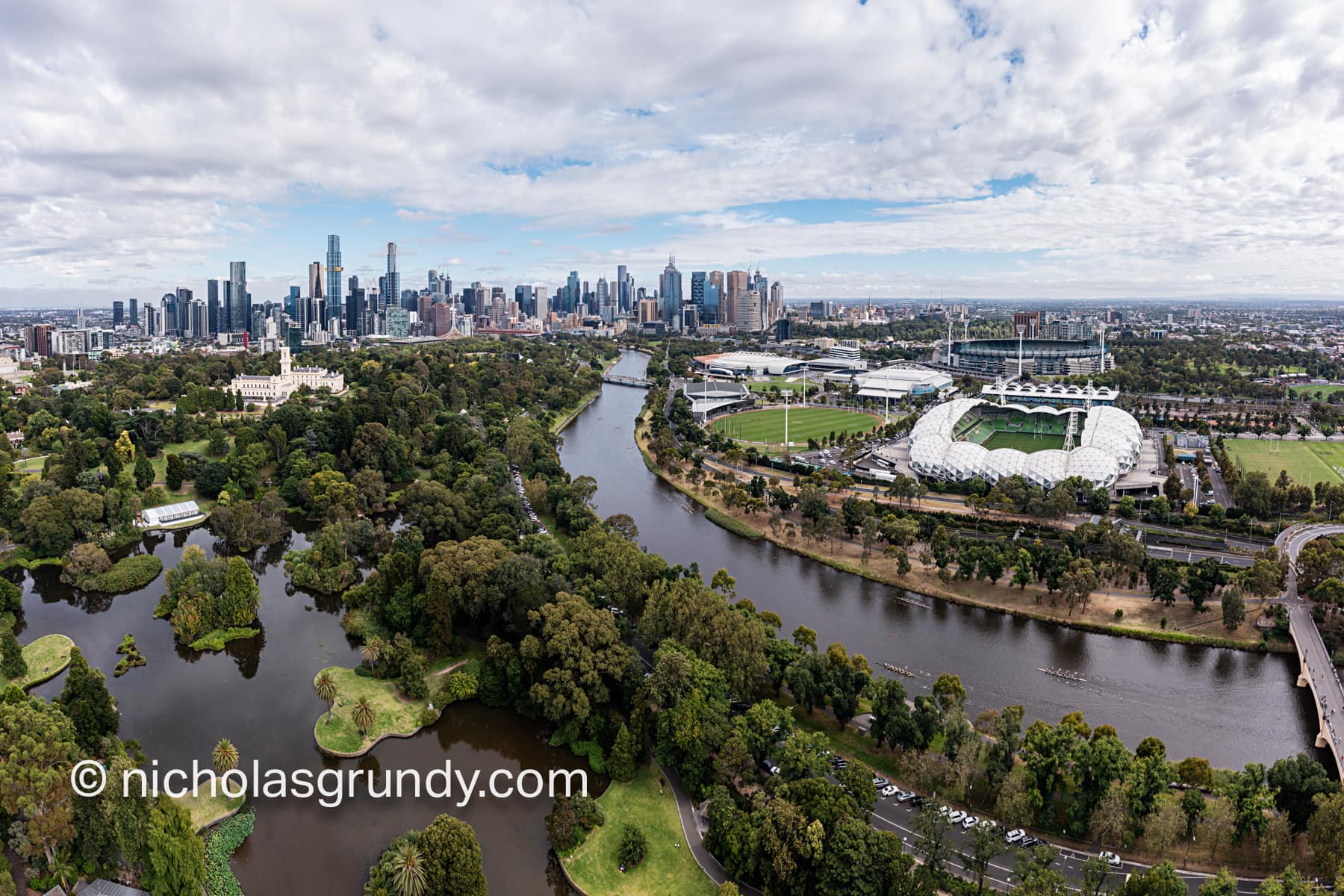 Yarra Melbourne Drone Photo