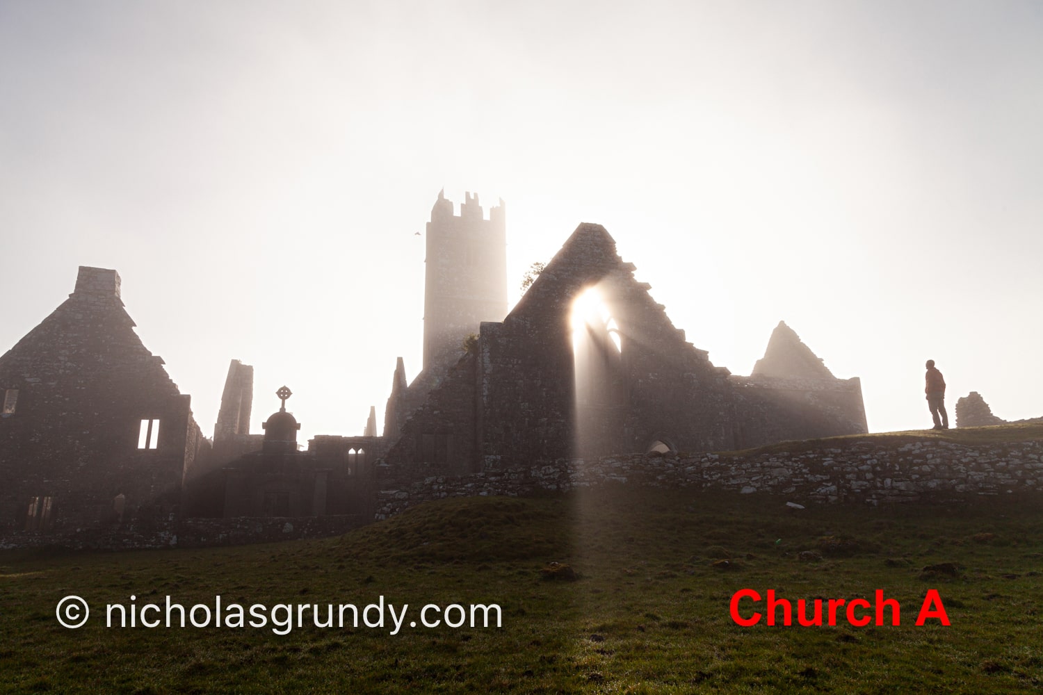 Irish church ruins photo