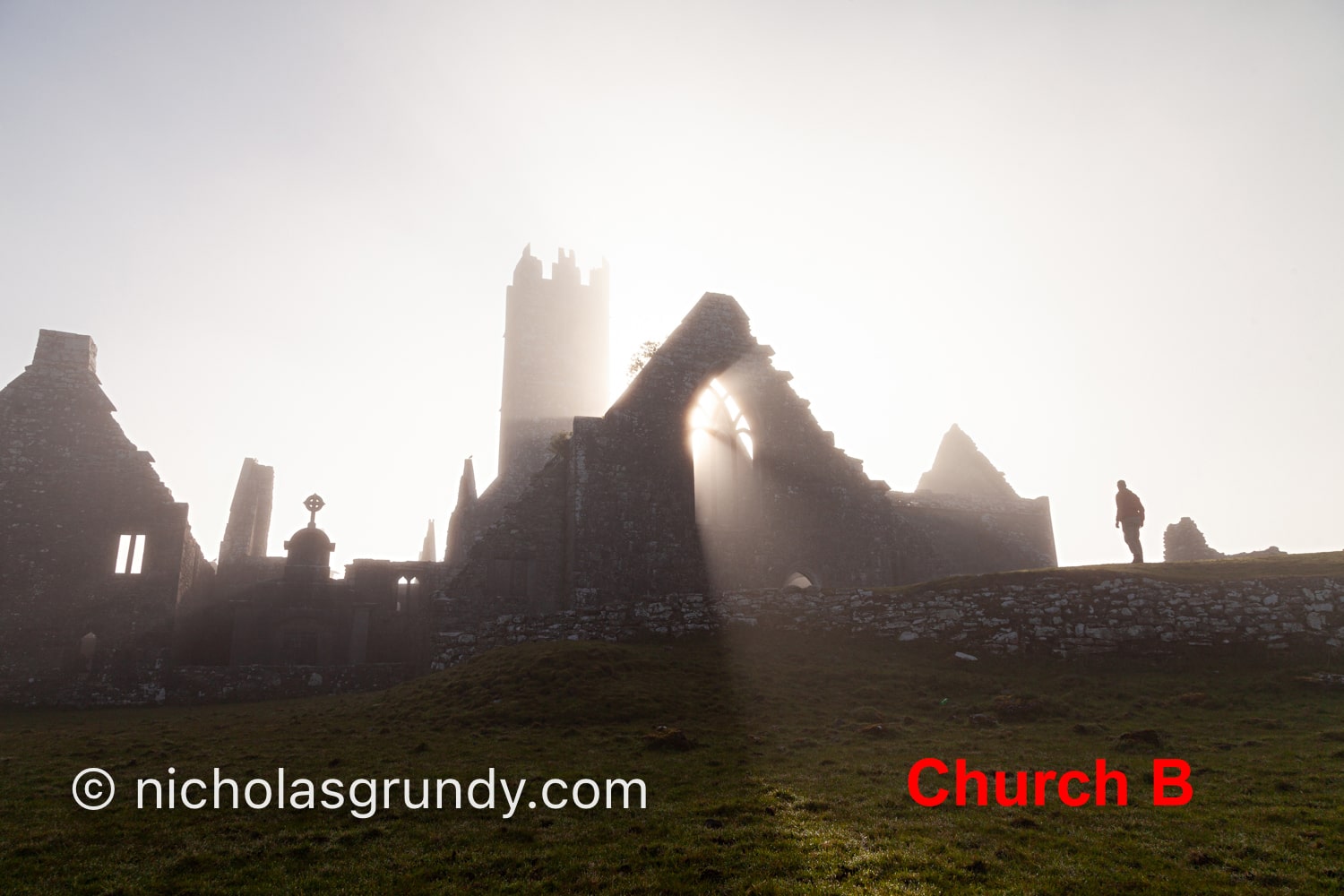 Irish sunrays church photo