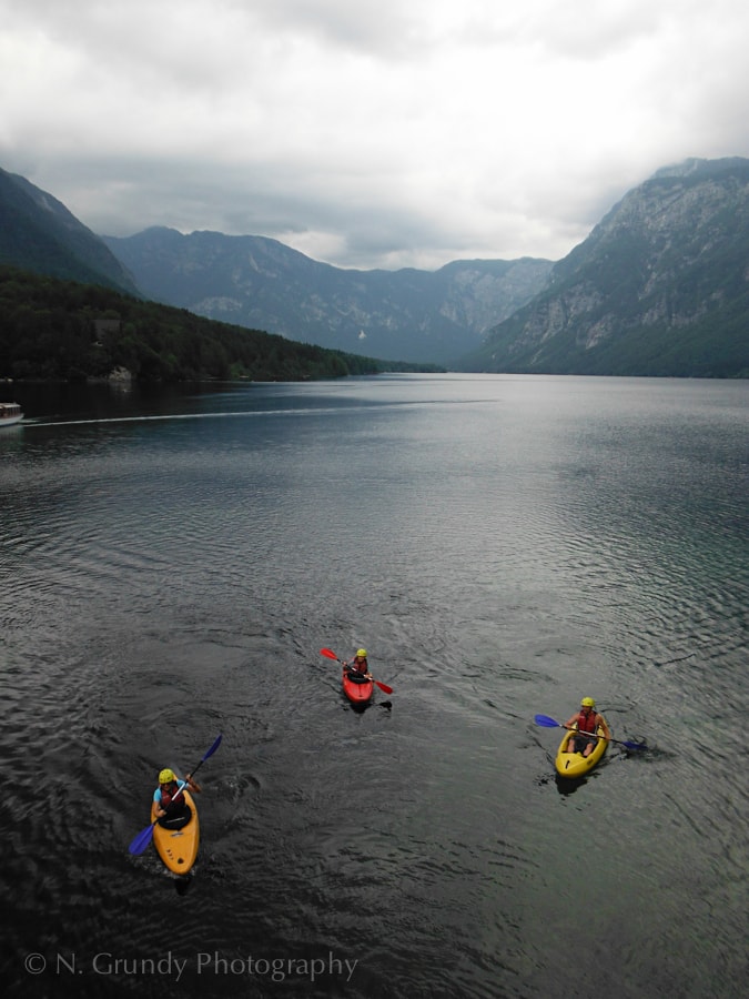 Lake Bohinj Kayakers