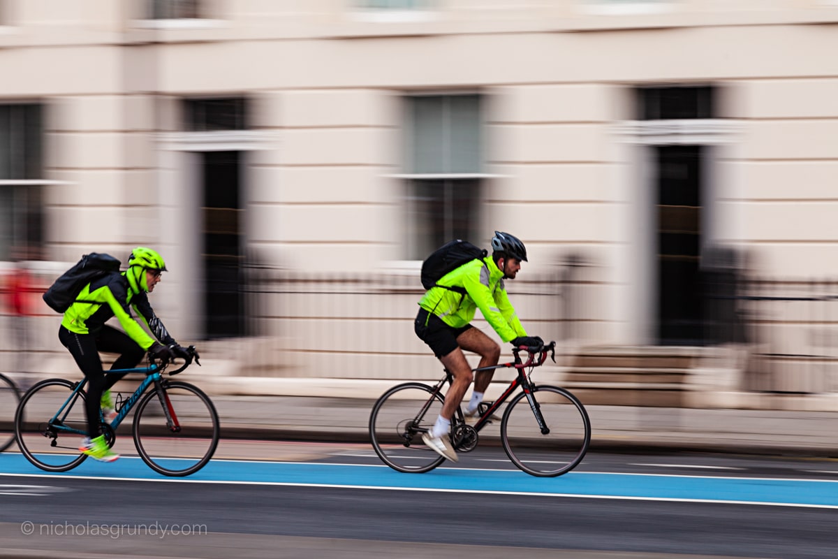 Cyclists Racing in London