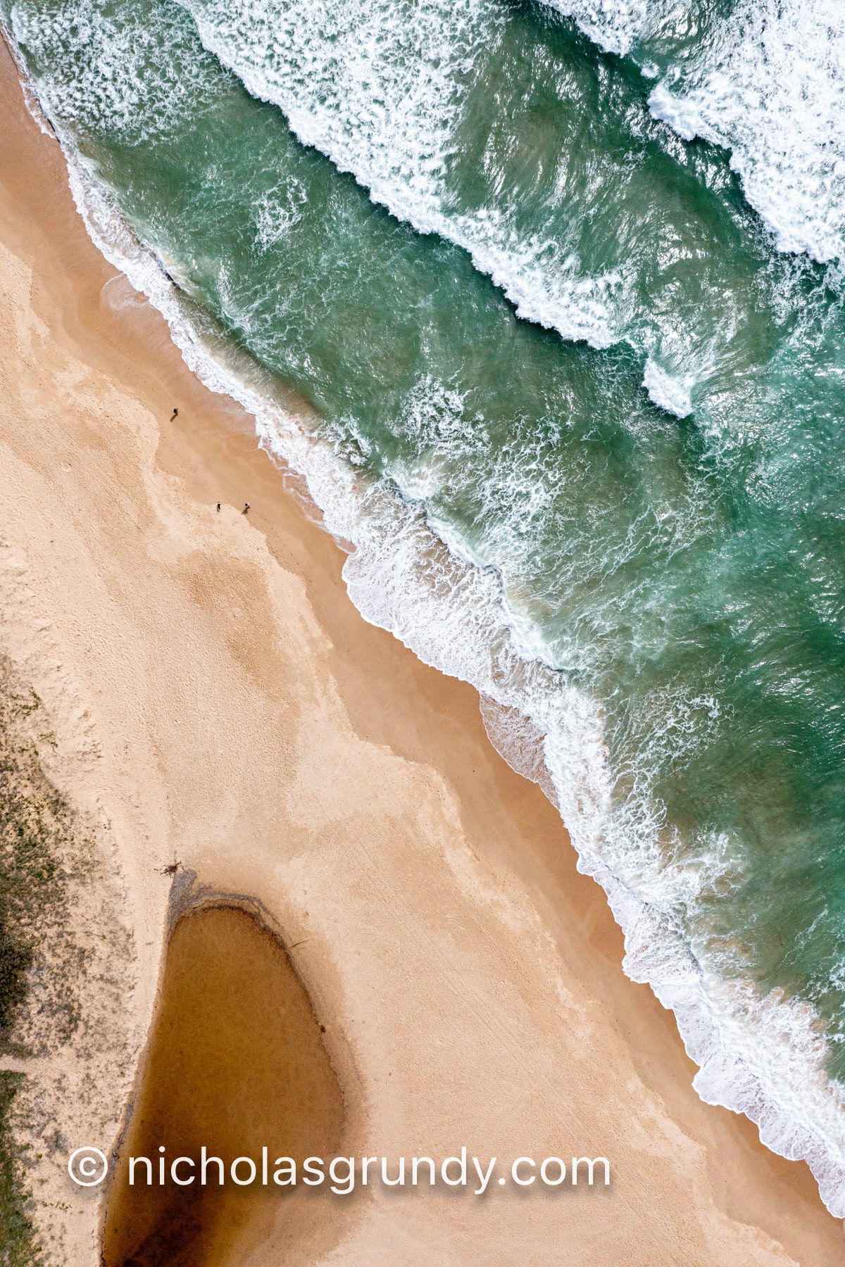 Sunshine Coast Waves Drone Photo