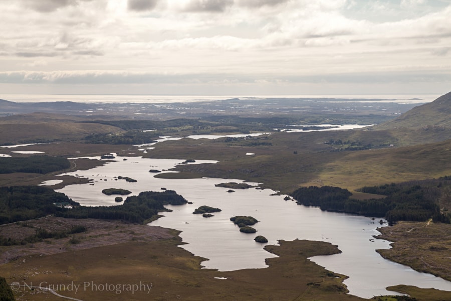 Lough Derrylea from above