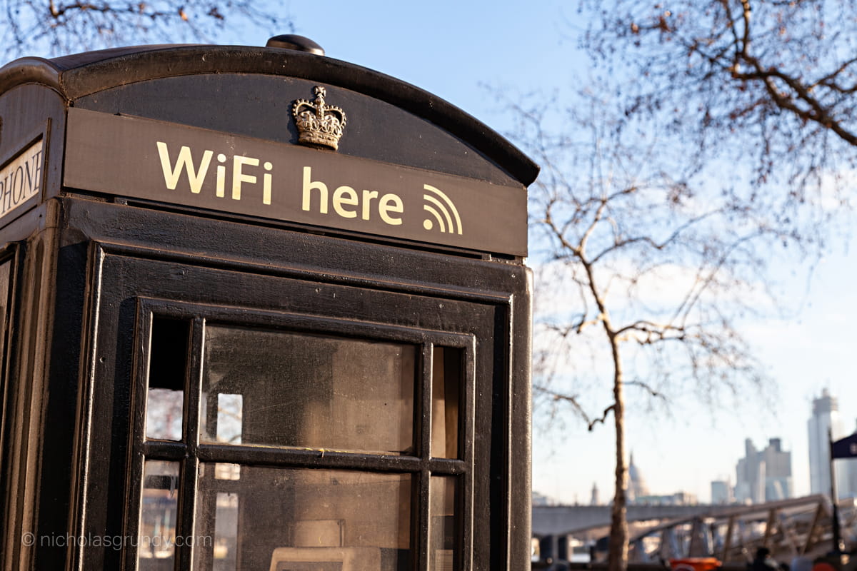 London Wifi Phone Box